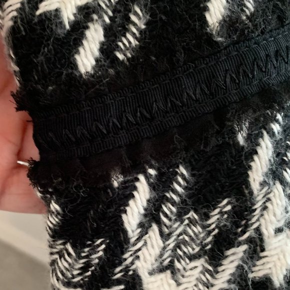 ❤️🎉HP🎉❤️. WHITE HOUSE BLACK MARKET, Tweed Houndstooth Checked Blazer, Size 00 - Picture 3 of 8